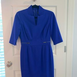 TAHARI Arthur S. Levine ASL Notch Neck Lined Dress